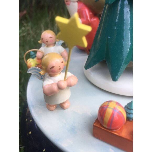 1946 Christmas Music Box Original ERZGEBIRGE EXPERTIC Handmade German Vintage - Picture 5 of 10